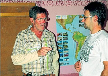 Schroff und bunt sind die Sehenswürdigkeiten der Natur. In der Multivisionsschau im Johannes-Althusius-Gymnasium gab es spannende Einblicke über Argentinien. (SZ-Foto: schn)