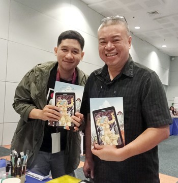 Sie werden in verschiedenen Workshops Schülerinnen und Schülern aus Bad Berleburg die Kunst der 'Graphic Novel' näherbringen: die Comic-Zeichner und Autoren Paolo Herras und Jerico Marten. (© Foto Jerico Marte und Paolo Herras privat)