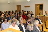 Lesung: 'Das Haus der verlorenen Seelen' von Britta Bolt; Das Amtsgericht ist bis auf den letzten Platz belegt; Foto: Jens Gesper
