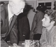 Lesung: Mord in São Paulo - Den Todesschwadronen auf der Spur von Claudio Barcellos, Kurhaus 10.10.1994, Claudio Barcellos signiert, Foto: Gerd Gerhard (privat)