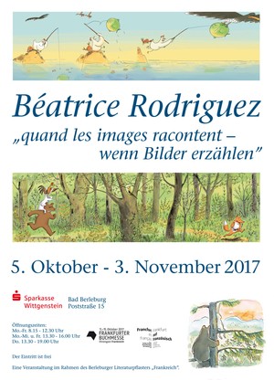 Plakat - Ausstellung von Béatrice Rodriguez - quand les images racontent – wenn Bilder erzählen