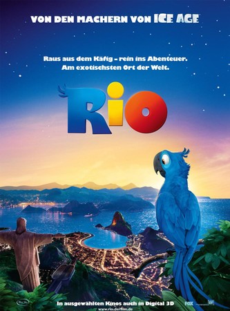 Rio - Turbulentes CGI-Animations-Erlebnis aus der 'Ice Age'-Schmiede, in dem zwei ungleiche blaue Aras Abenteuer in Brasilien zu bestehen haben.