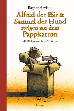 Ragnar Hovland: Alfred der Bär und Samuel der Hund steigen aus dem Pappkarton