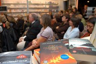 Vortrag: Am liebsten fliege ich nachts - Einführung in die isländische Literatur von Halldór Guðmundsson, Kur-Apotheke Wolter 20.09.2011, Publikum, Foto: Lars Peter Dickel (WP)