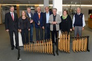 Fotoausstellung: 'Indonesien im Blick - ein Vielvölkerstaat am Rande des Pazifiks' - Ethnien - Kultur - Handwerk von Klaus-Werner Friedrich; Andreas Droese (Vorstand Sparkasse Wittgenstein), Rikarde Riedesek (Stadt Bad Berleburg), , Peter Grobbel (Sponsor Landhaus Wittgenstein), Wolfgang Suttner (Kreis Kulturreferent), , Otto Marburger (Kulturgemeinde), Prof. Dr. Ralf Schell (Schirmherr des Literaturpflasters), Marie-Louise Kemsies (Leihgeberin der Exponate), Klaus Werner Friedrich (Fotograf); Foto: Klaus Werner Friedrich