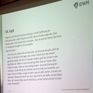 Sein Fazit hatte Prof. Dr. Dennis Solon für die Zuhörenden auch schriftlich mit nach Bad Berleburg gebracht.