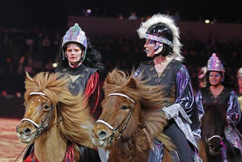 Quadrille auf der Equitana (Foto: Islandpferdefreunde Wäller Wind e.V.)