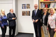 Ausstellung: 'Tête à tête - Kopf an Kopf. Deutsche und französische Zeichner zwischen Karikatur und Literatur', eine Ausstellung des Institut Français, kuratiert und eingeführt durch Walther Fekl, Foto: Jens Gesper