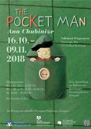 Ausstellung von Ana Chubinidze: The little world of the Pocket Man – eine Welt aus Papier